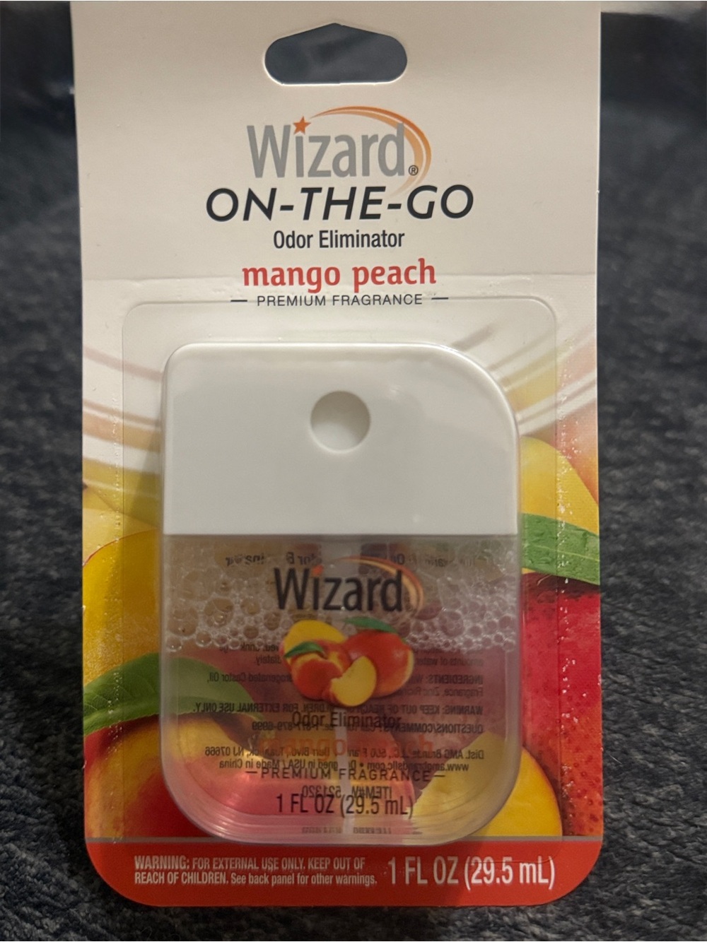 WIZARD On-The-Go Odor Eliminator *MANGO PEACH*